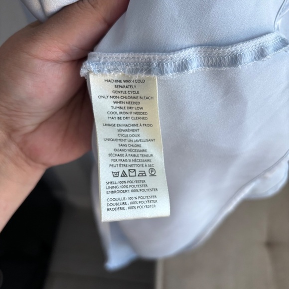 reserved Free People Powder Blue Arabella Lace Trim Midi Dress - Picture 5 of 8